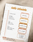 Printable Daily Checklist & Schedule