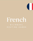 Printable French / English 72 Routine Cards