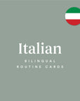 Printable Italian / English 72 Routine Cards