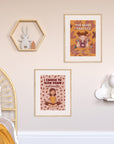 girls bedroom prints - positive affirmations