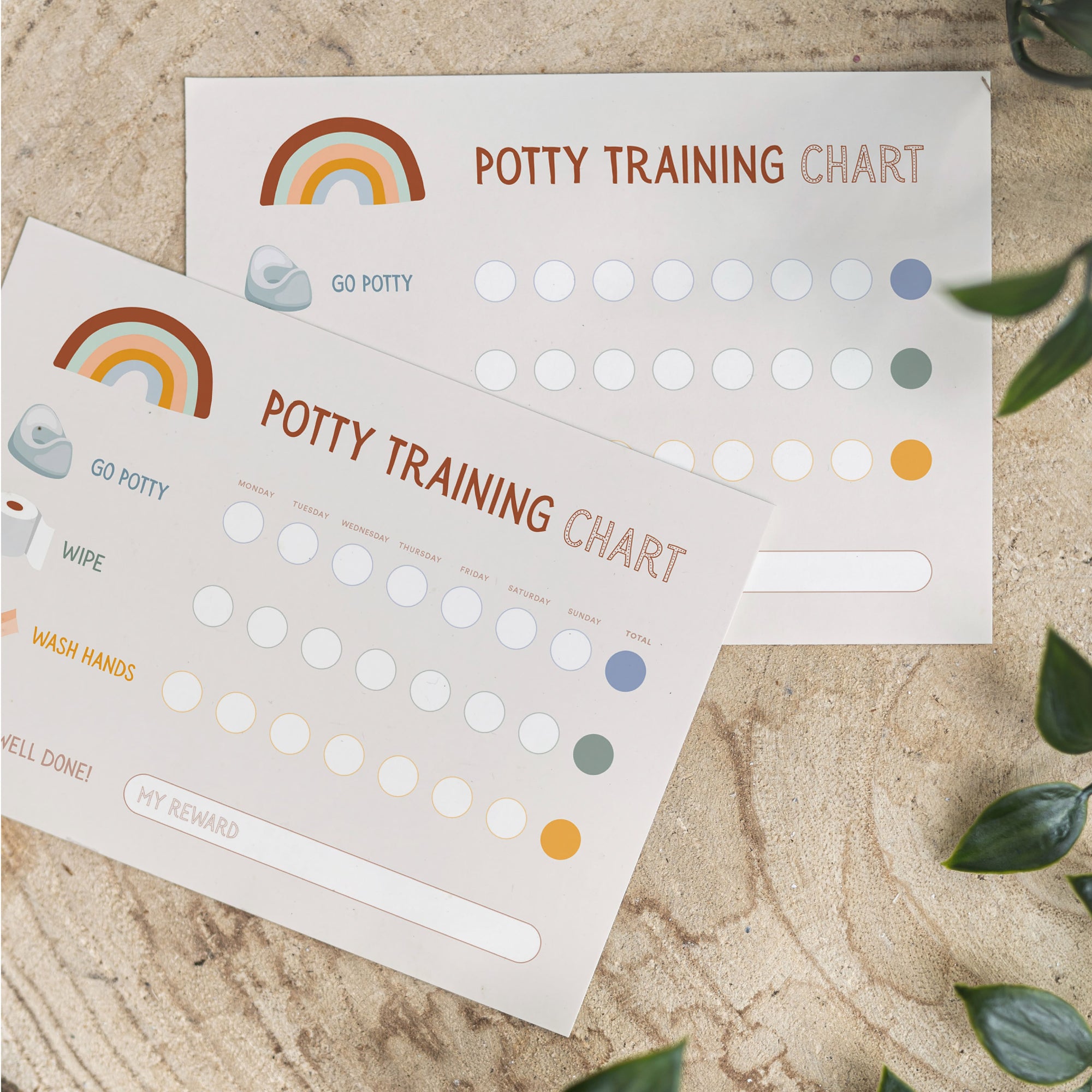 Printable Potty &amp; Toilet Training Reward Charts