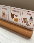 72 Daily Routine Cards + Display Stand