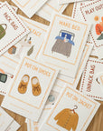 72 Daily Routine Cards + Display Stand