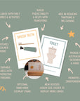 72 Daily Routine Cards + Display Stand
