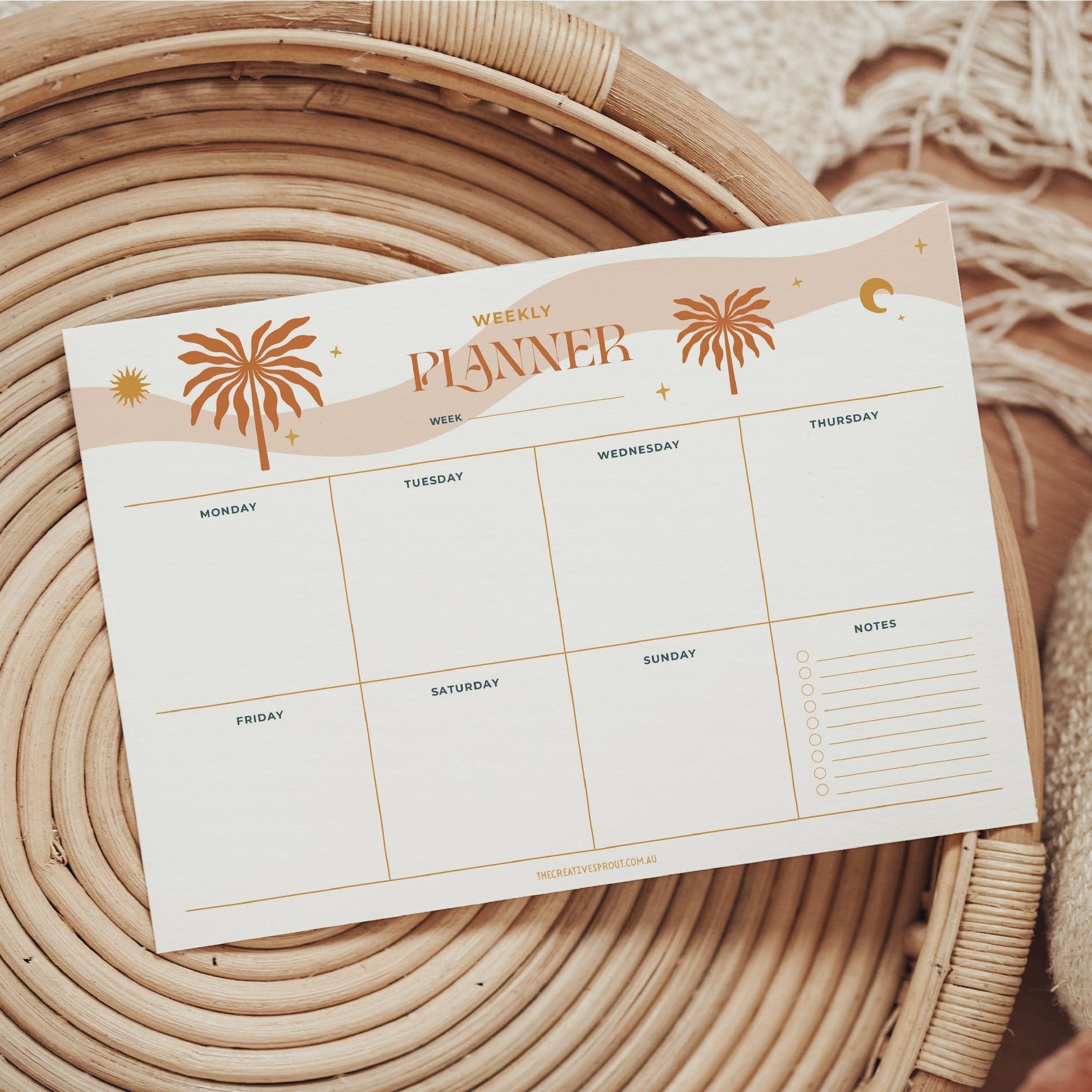 printable weekly planner template