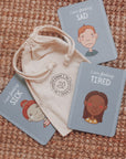 emotional intelligence for kids - set of cards and calico storage bag