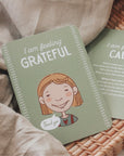 emotions cards for kids, sitting on blanket in calm corner