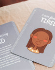 feelings books for toddlers on pillow in calm down corner