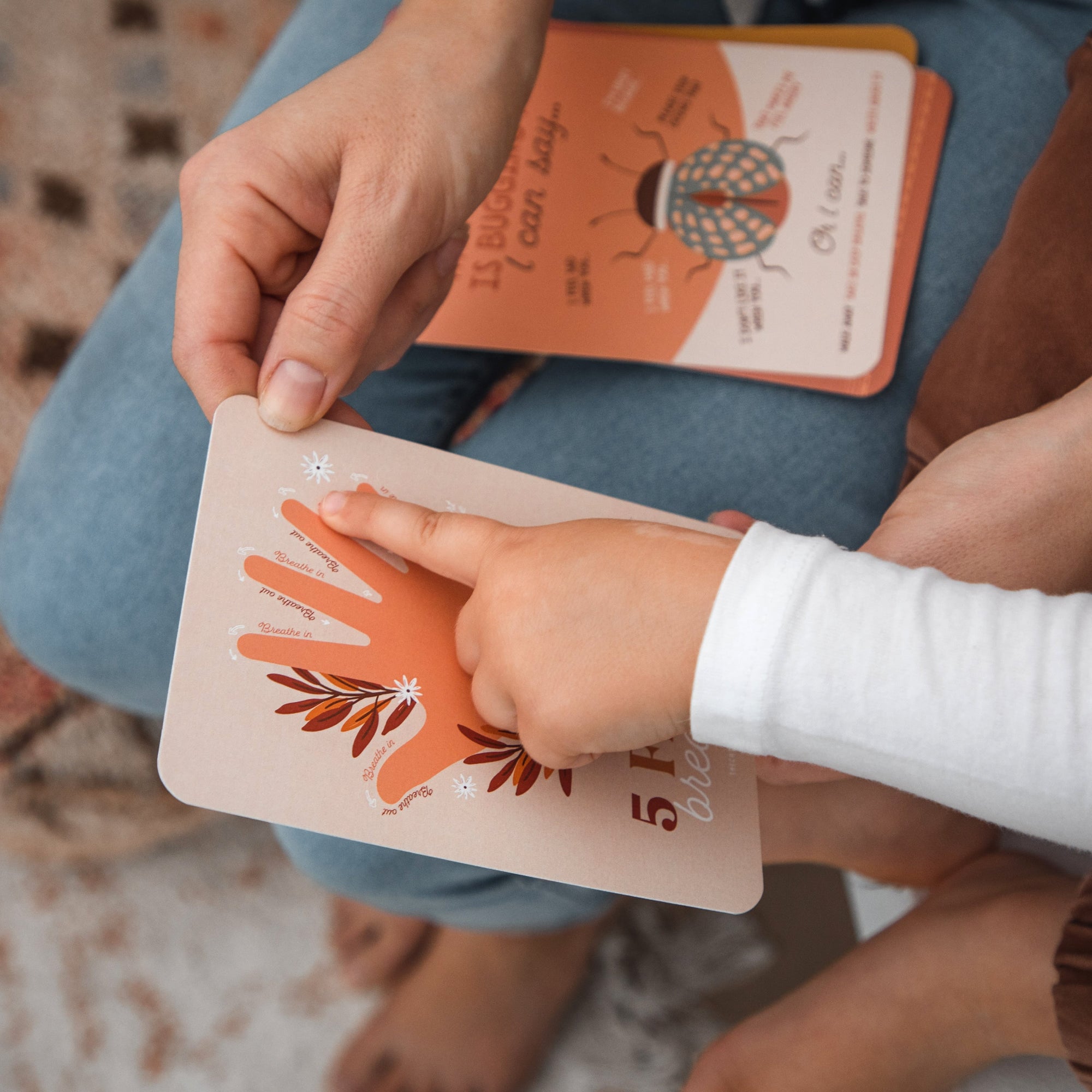 finger tracing breathing exercises