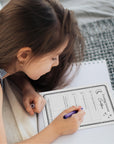evening journal, gratitude journal for kids