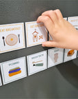 magnetic bedtime routine cards