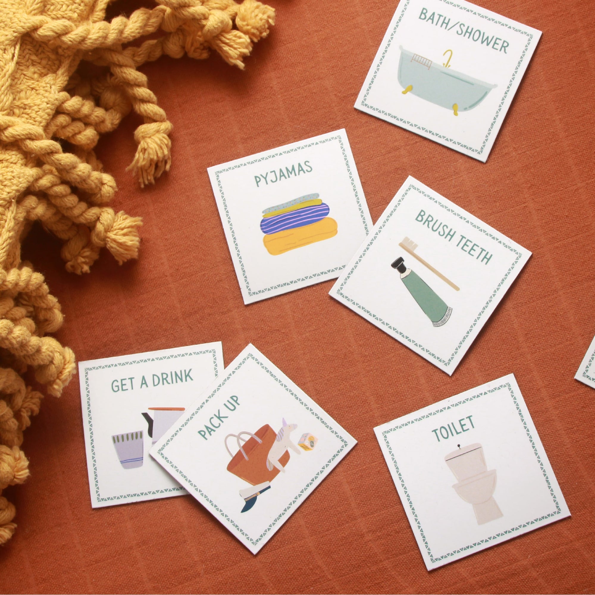 magnetic toddler routine chart