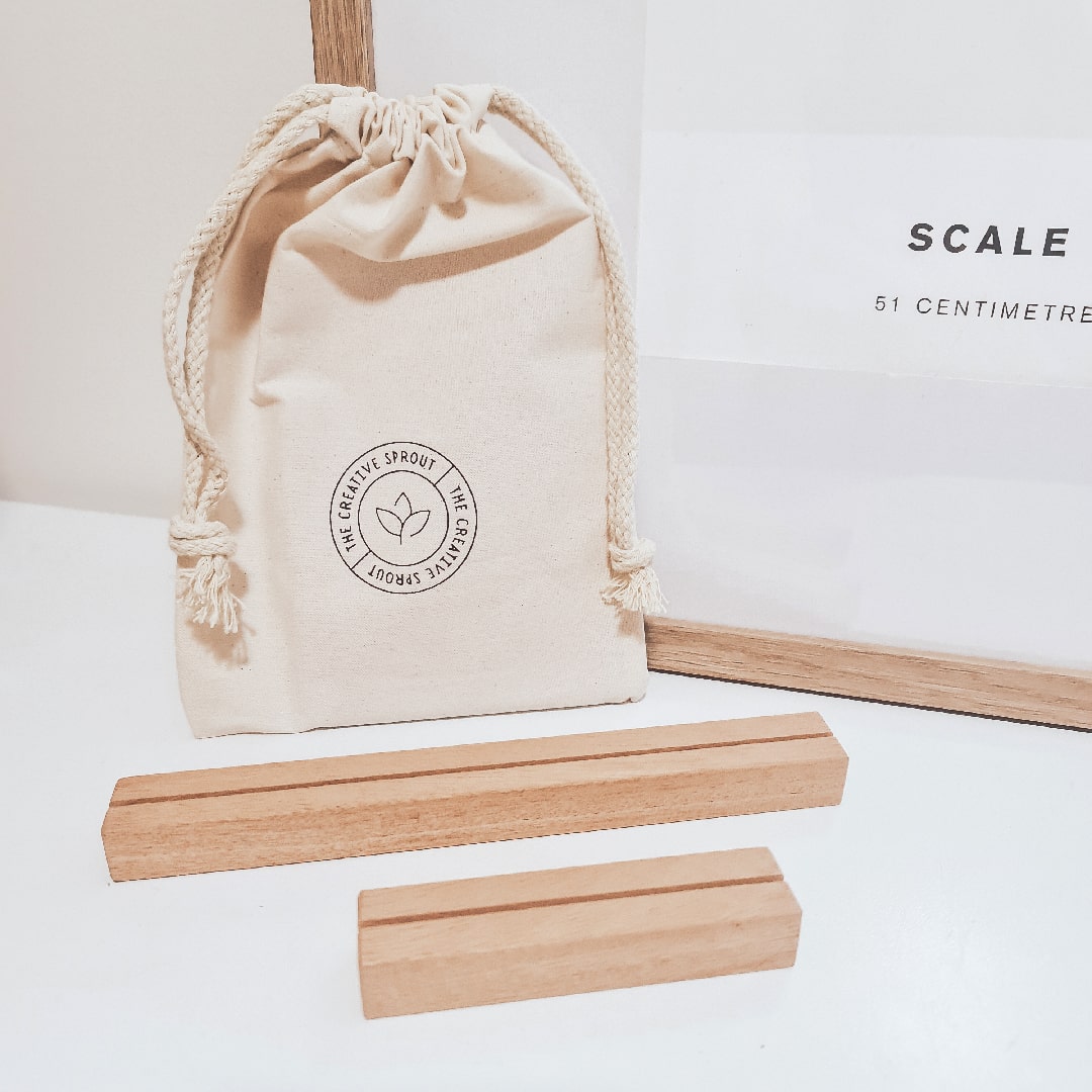 Wooden Card Holders Timber Display Stands Creative Sprout The