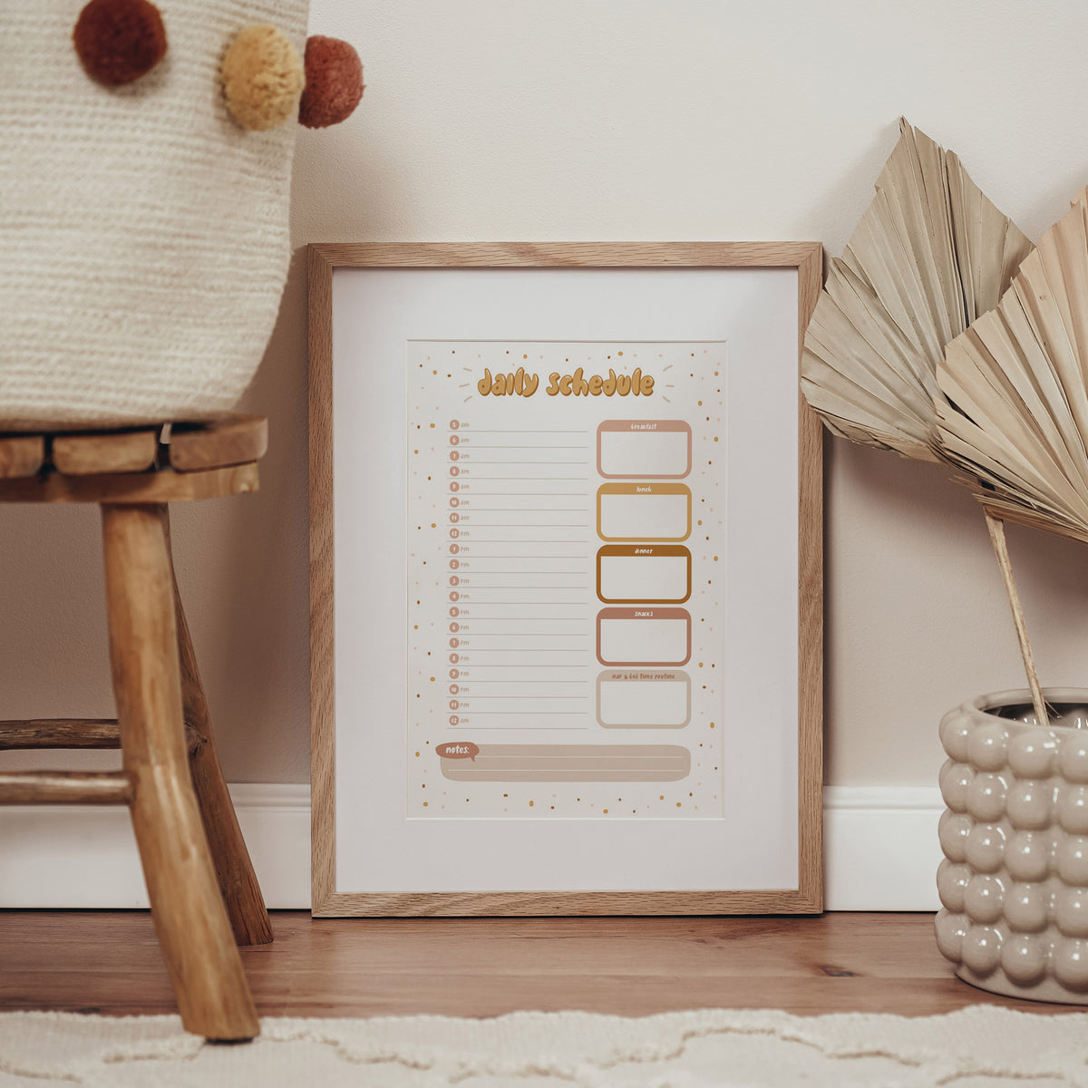 Printable Daily Checklist & Schedule | The Creative Sprout