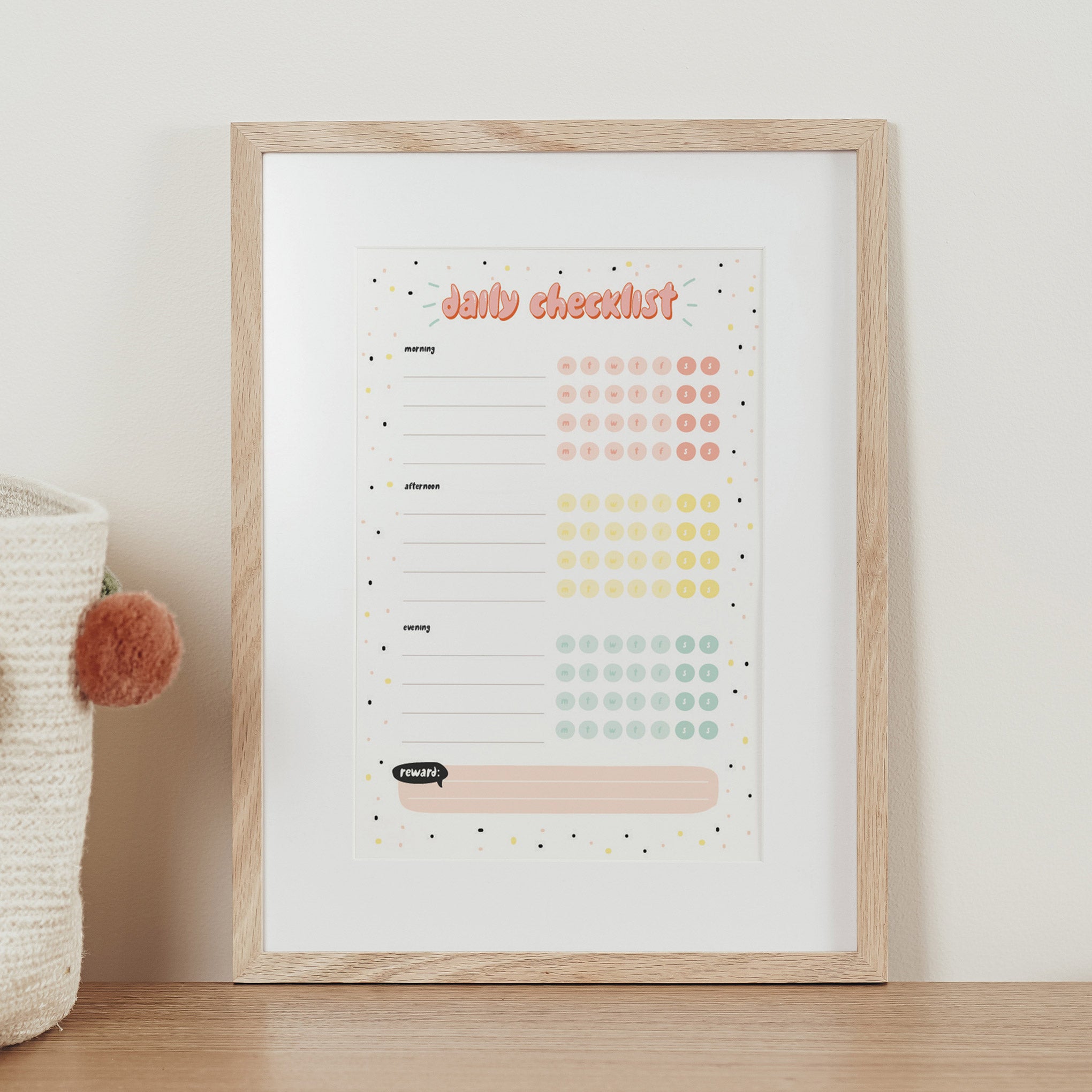 Printable Daily Checklist & Schedule | The Creative Sprout