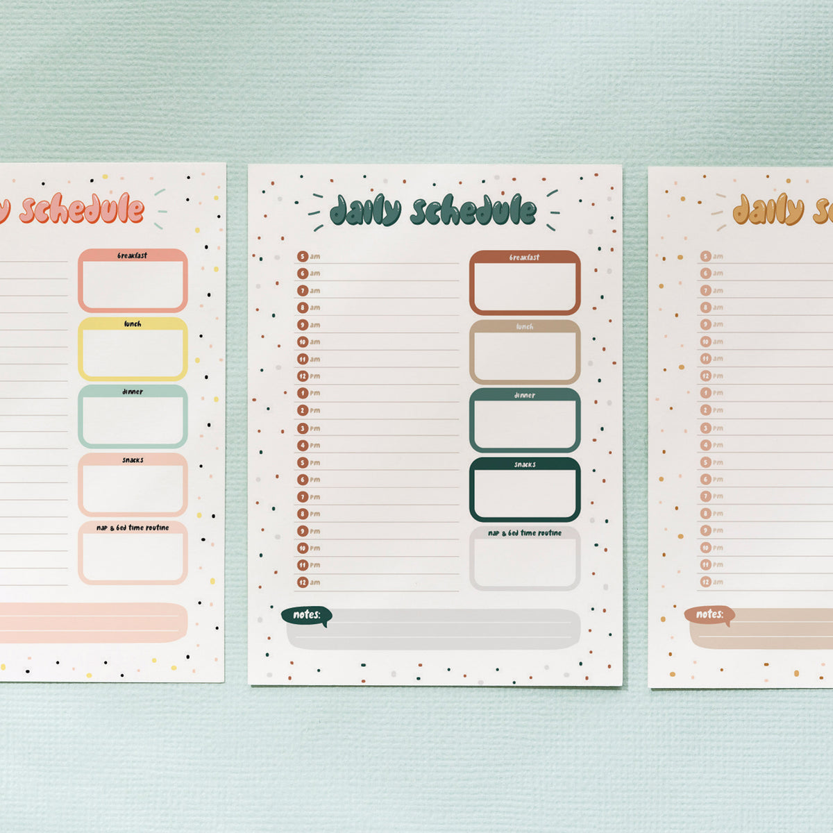 Printable Daily Checklist & Schedule | The Creative Sprout