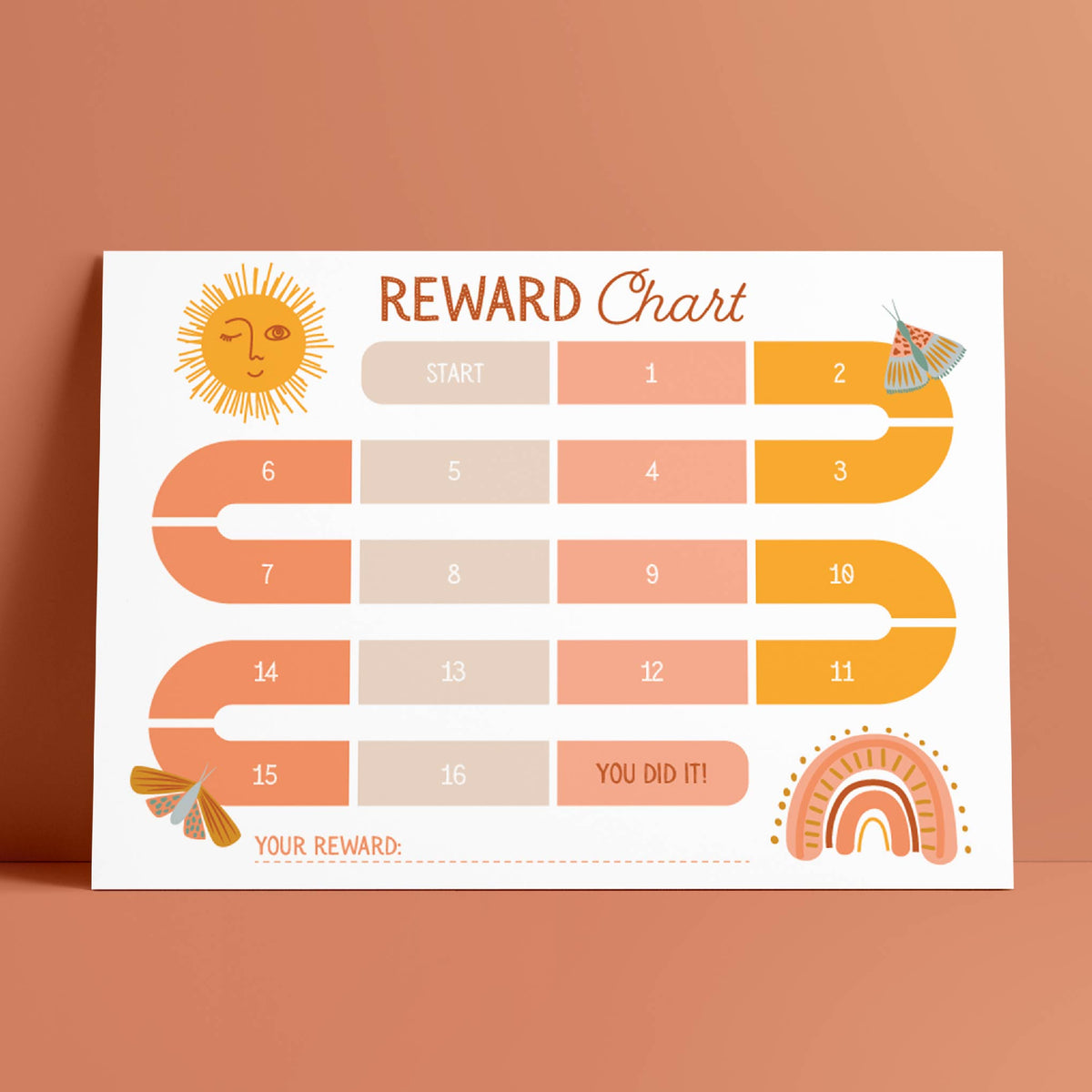 Reward Chart Lettering Printable A4 Reward Charts | Encourage Positive Behaviour – The ...