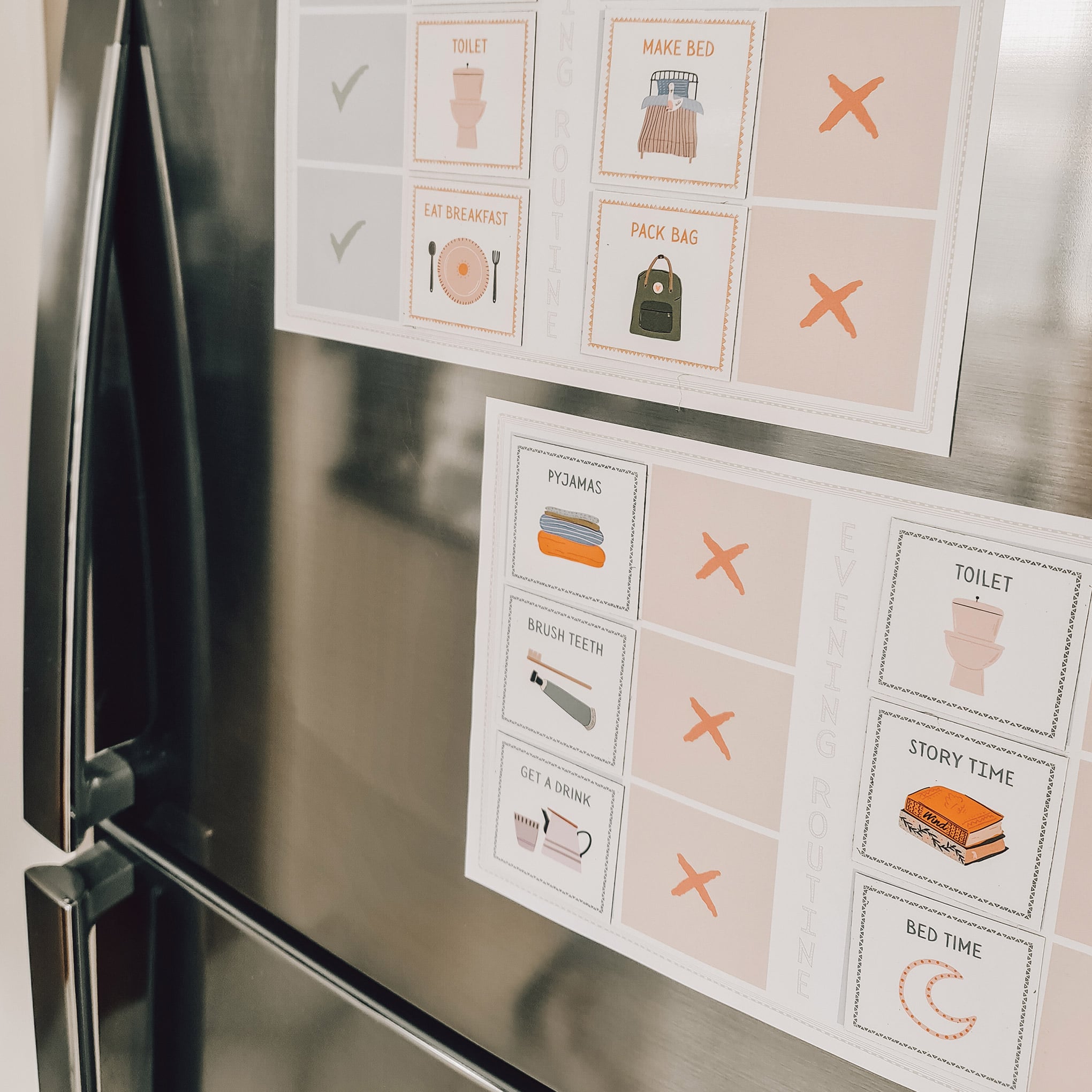 Printable Routine Magnets Chart | The Creative Sprout