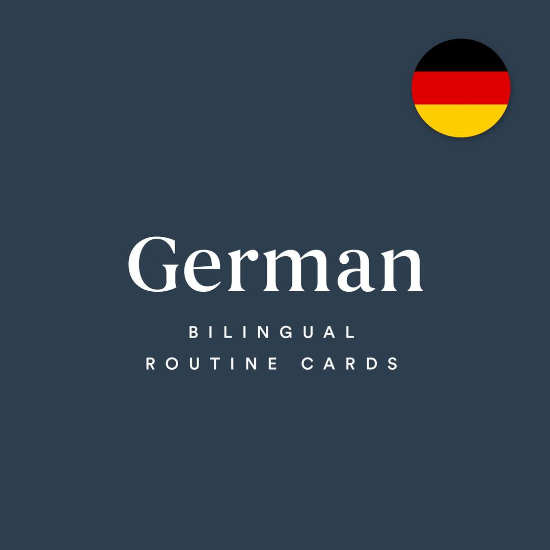 Printable German / English 72 Routine Cards