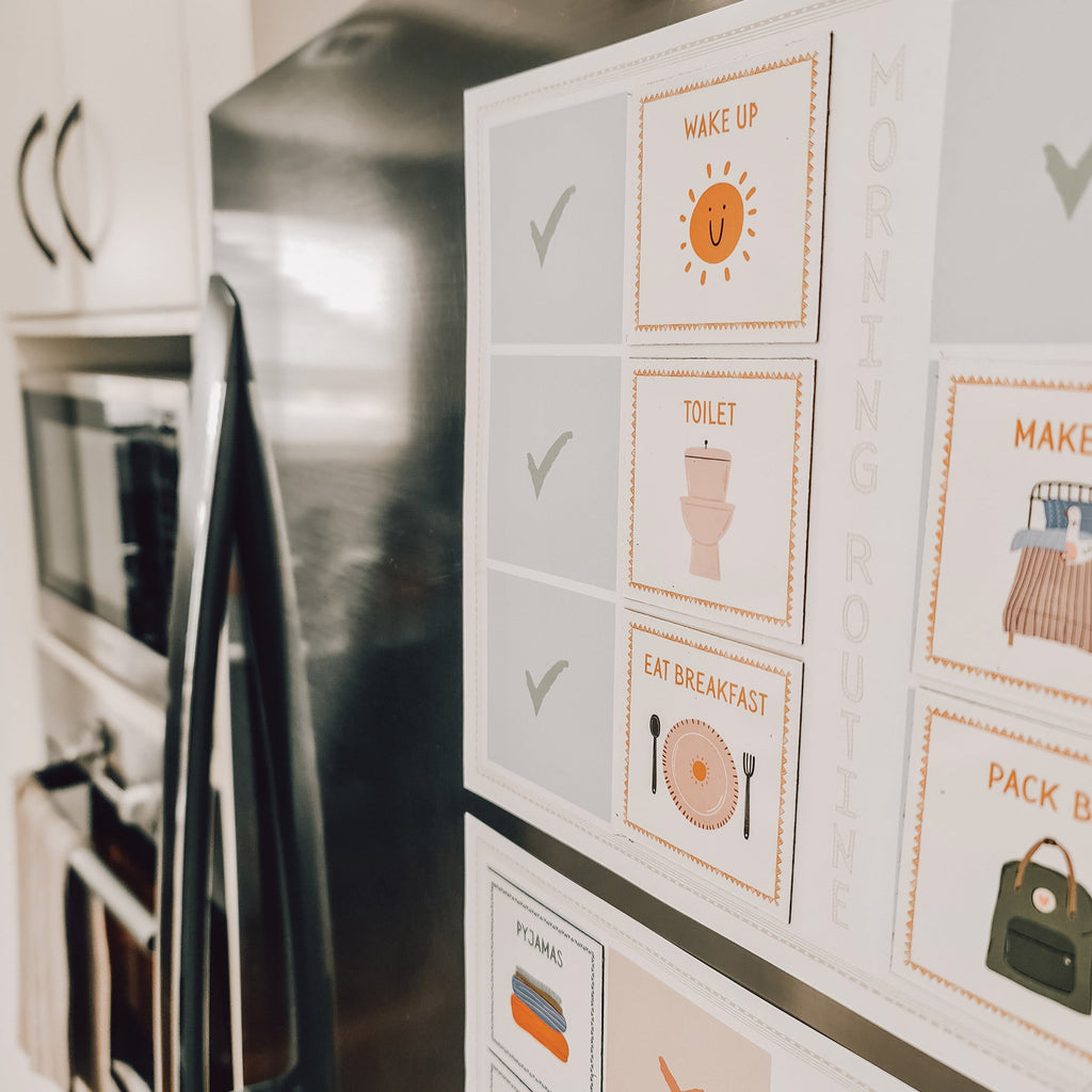 Printable Routine Magnets Chart | The Creative Sprout