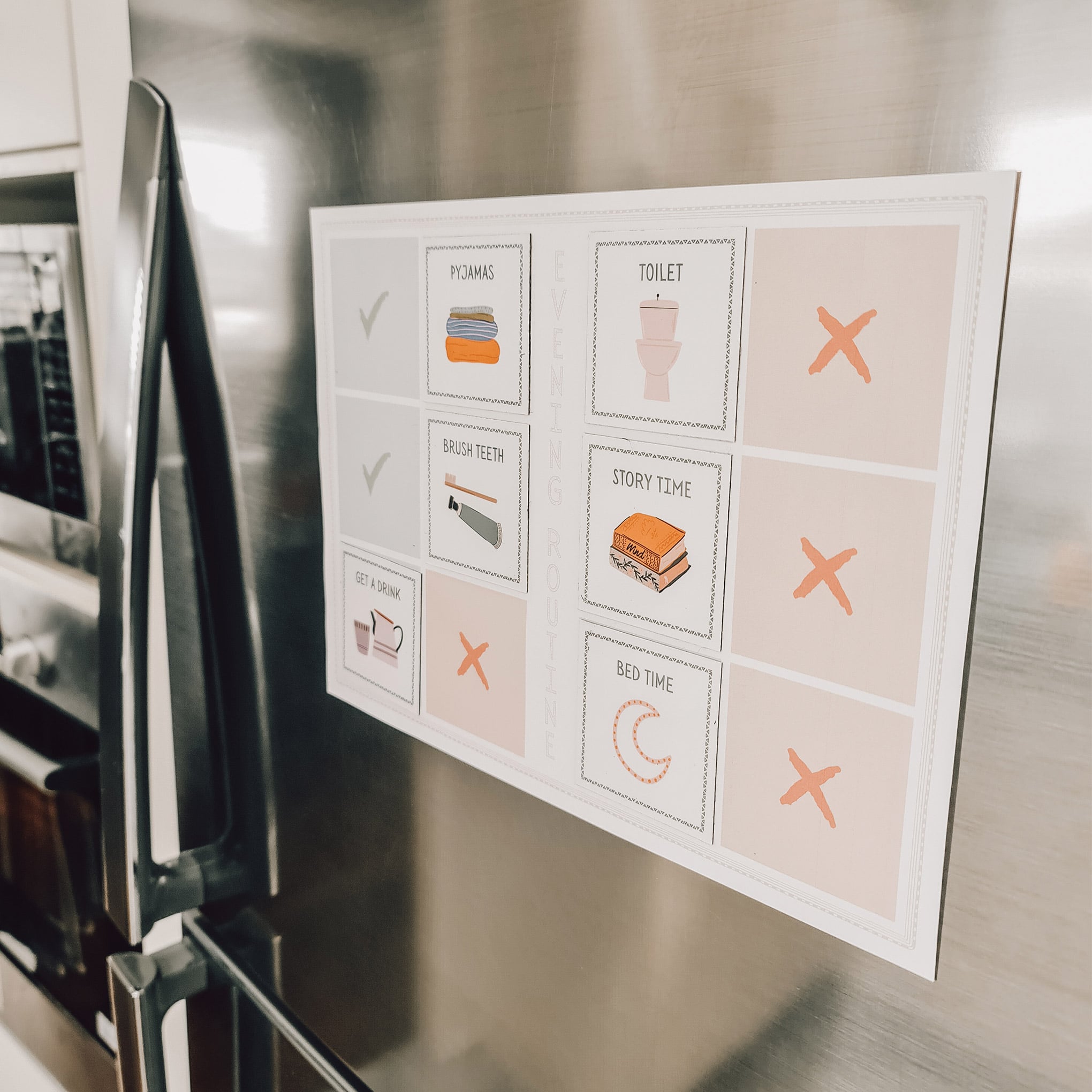 Printable Routine Magnets Chart | The Creative Sprout