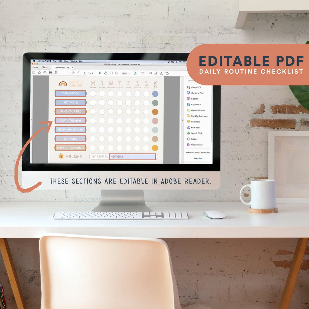 Printable Daily Routine Checklist | Empower Your Child – The Creative ...