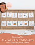 daily routine cards for kids and communication cards