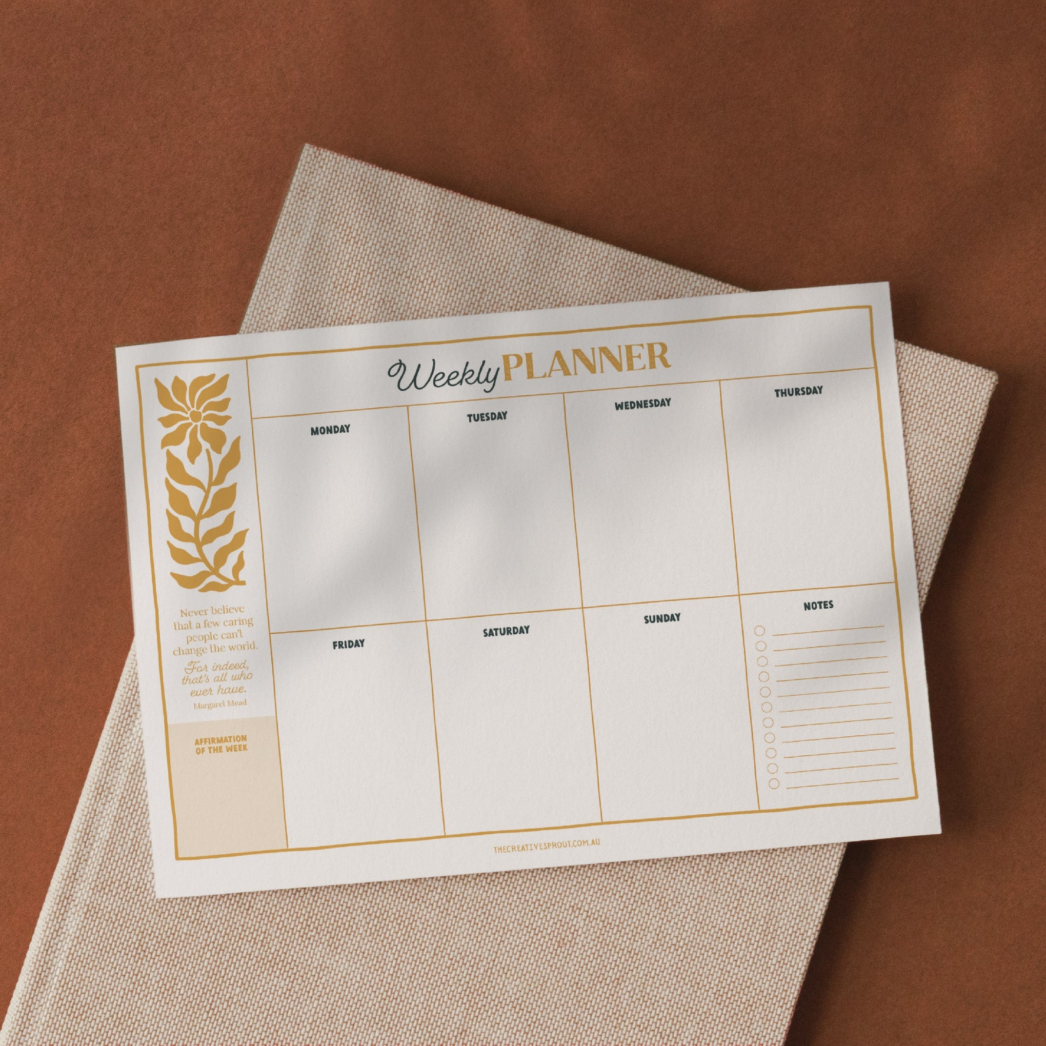 printable weekly planner for the fridge
