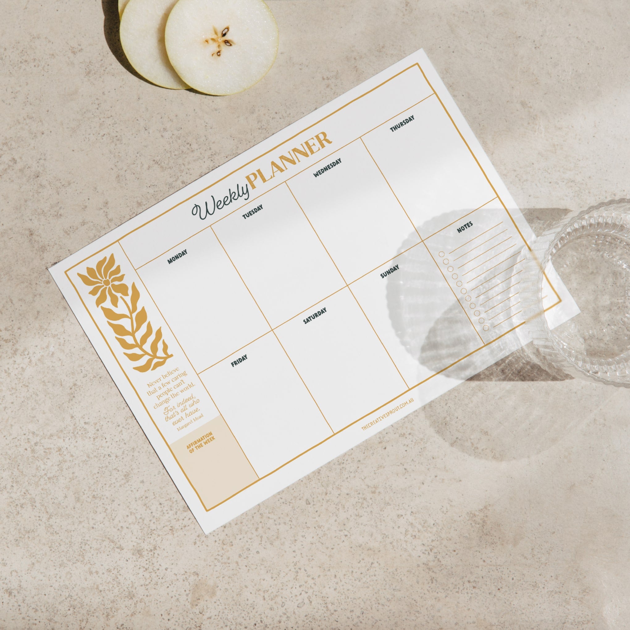 Printable A4 Weekly Planner | Stay Organised | Creative Sprout – The ...
