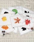 Montessori toddler leaf shadow matching game