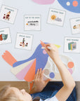 child with printable classroom decor